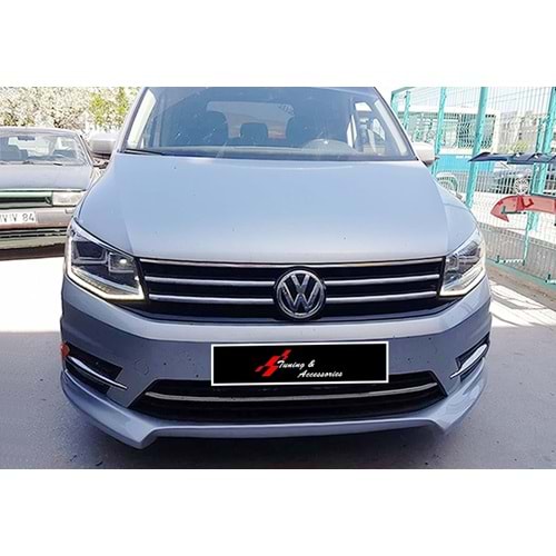Caddy Mk3 FL2 Rieger Model Front Lip Raw Surface Vacuum Plastic / 2015-2020