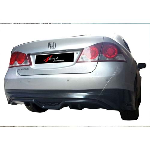 Civic FD6 Custom Rear Diffuser Raw Vacuum Plastic / 2006-2011