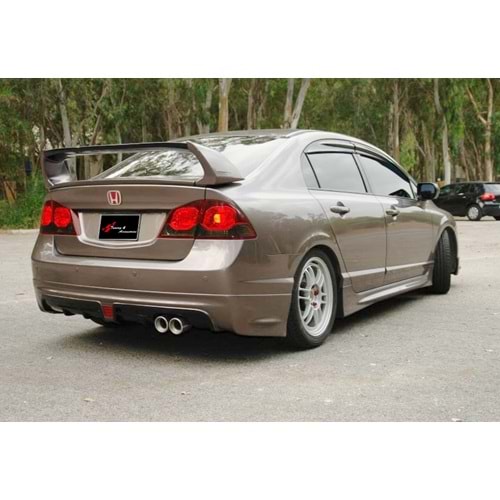 Civic FD6 Mugen RR Model Rear Bumper Lip Right Double Output Vacuum Plastic / 2006-2011