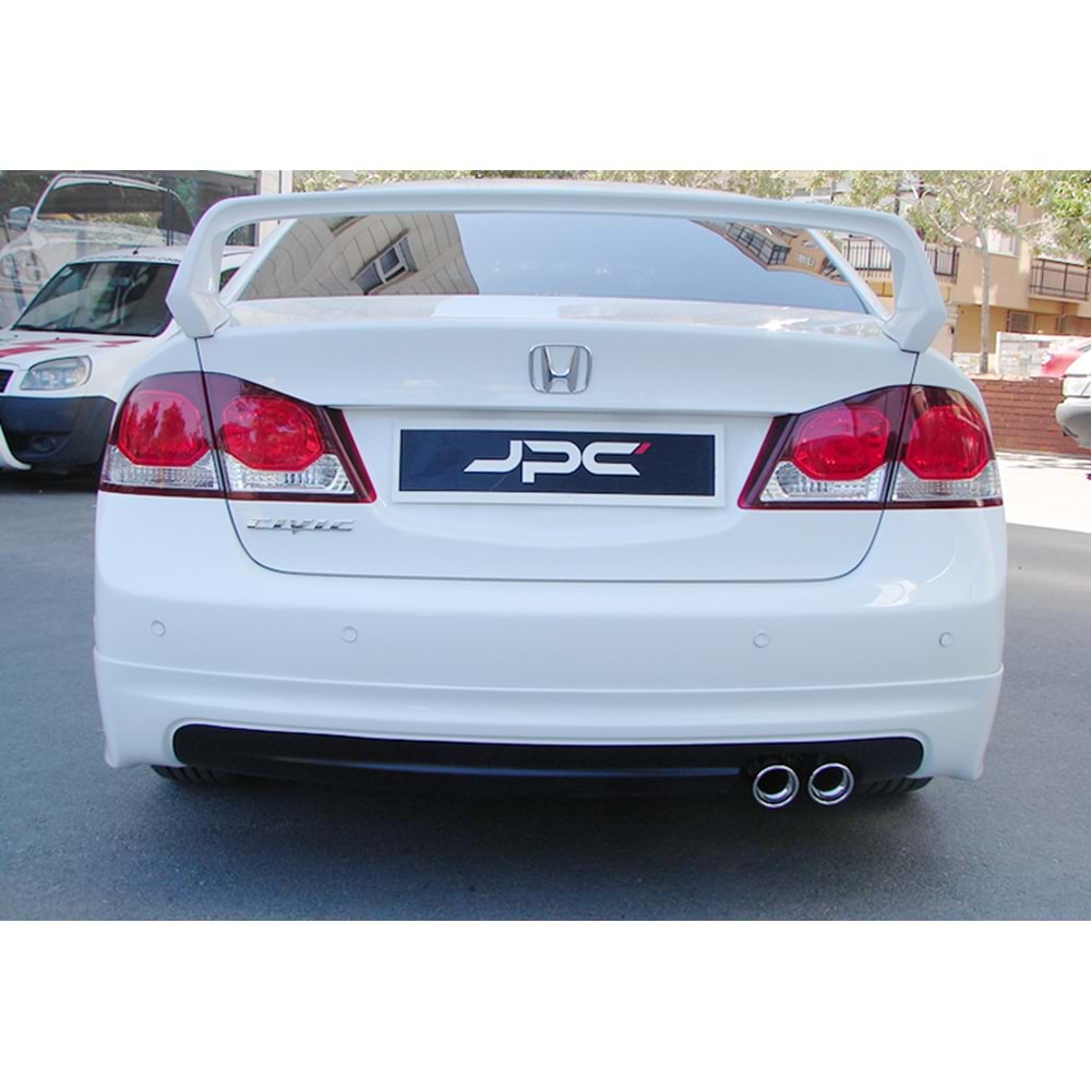 Civic FD6 Mugen Model Rear Bumper Lip Right Double Output Vacuum Plastic / 2006-2011