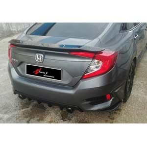 Civic FC5 RS Turbo Style Rear Trunk Spoiler Raw Surface ABS / 2016-2021