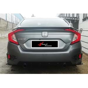 Civic FC5 RS Turbo Style Rear Trunk Spoiler Raw Surface ABS / 2016-2021