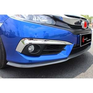 Honda Civic 2016 FC5/S - Chromee, Fog Lamp Up Frame (Bumper), Ön, Plating (ABS), Set