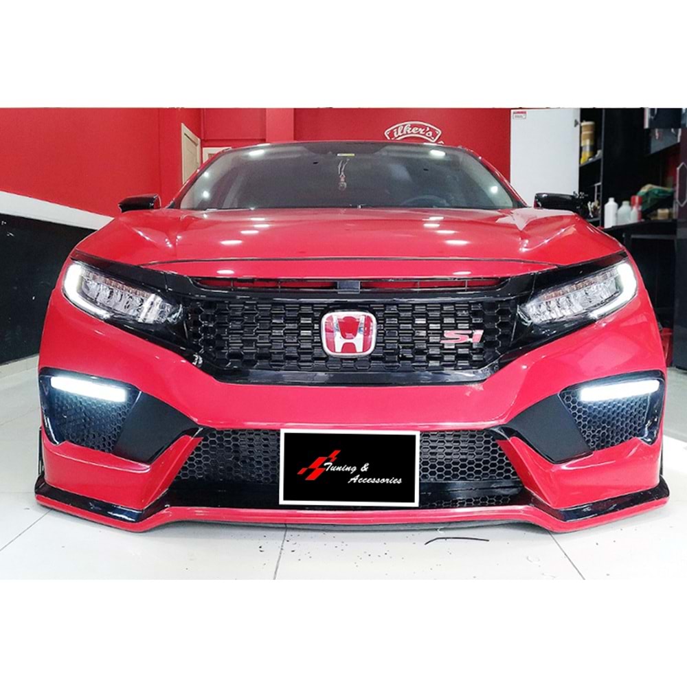 Civic FC5 SI Front Grille Piano Black ABS / 2016-2018