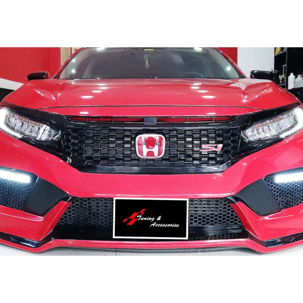 Civic FC5 SI Front Grille Piano Black ABS / 2016-2018