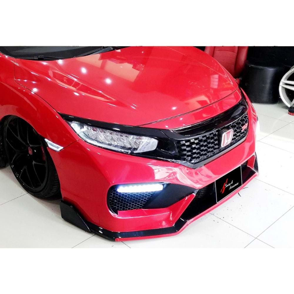 Civic FC5 SI Front Grille Piano Black ABS / 2016-2018