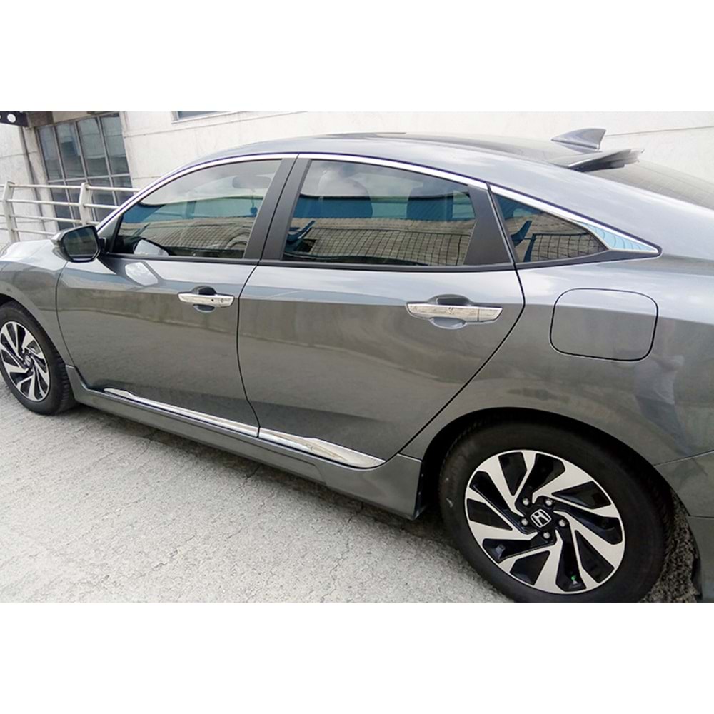 Door Protector, Oem St./wh. Logo, Chrm.-Plating/ABS, 3M Tape, Set