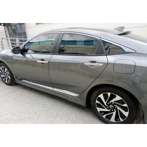 Door Protector, Oem St./wh. Logo, Chrm.-Plating/ABS, 3M Tape, Set