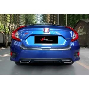Civic FC5 2016 Diffuser Trend A2 Matte Black ABS