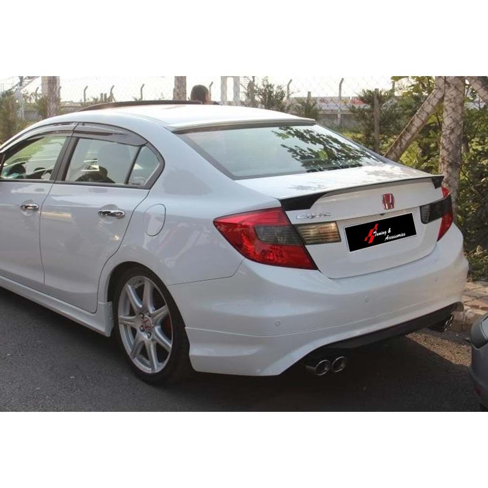 Civic FB7 US Style Rear Trunk Spoiler Piano Black ABS / 2012-2016