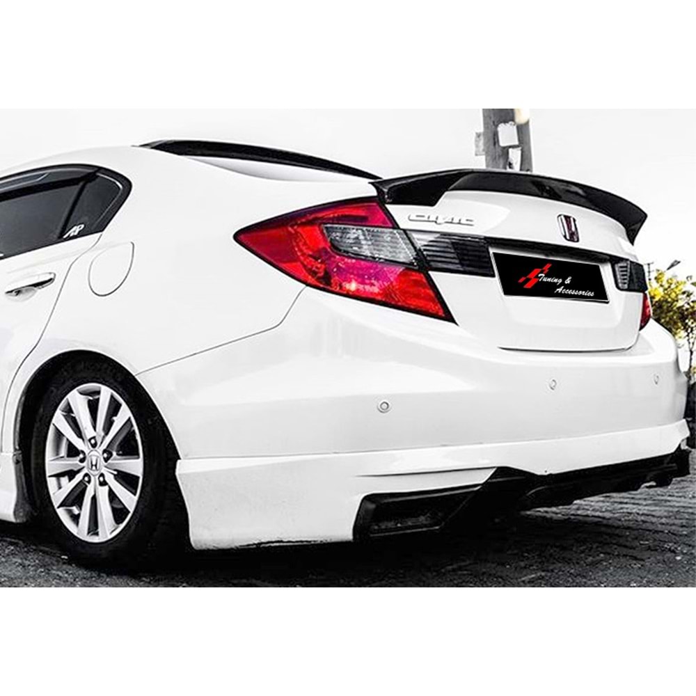 Civic FB7 US Style Rear Trunk Spoiler Piano Black ABS / 2012-2016