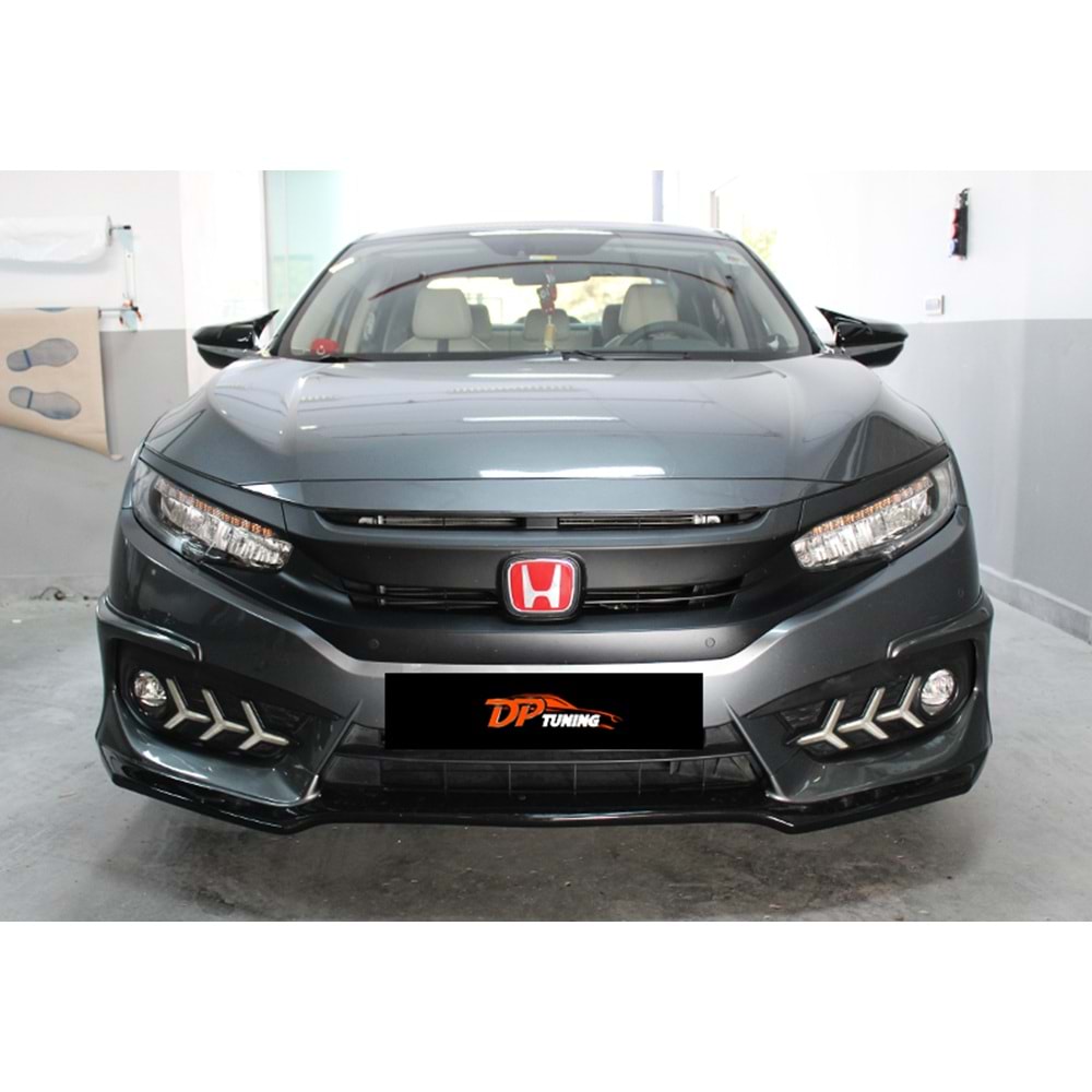 Civic FC5 Batman Mirror Cover Piano Black / 2016 ve Sonrası