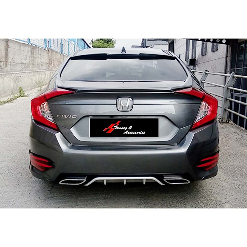 Civic FC5 Mugen Style Over Glass Spoiler Raw ABS / 2016-2021