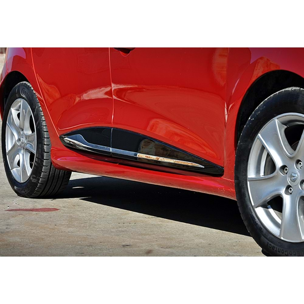 Clio 4 Sport Side Skirts Raw Surface Vacuum Plastic / 2012-2019