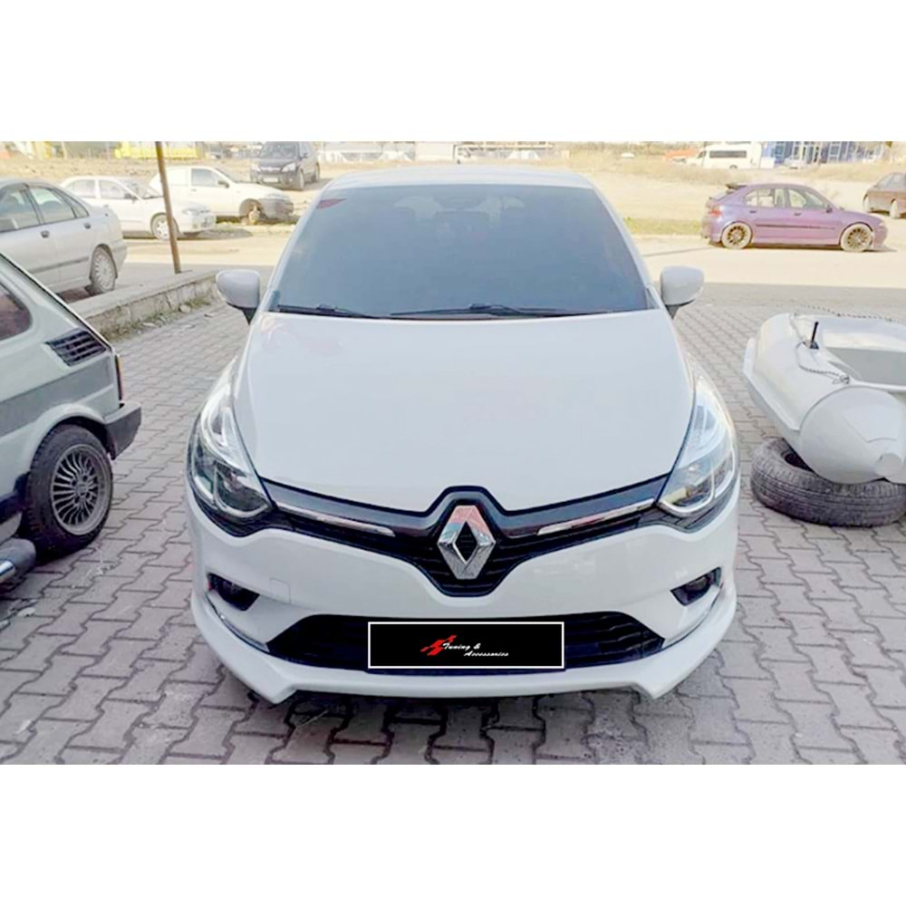 Clio 4 FL Sport Front Lip Raw Vacuum Plastic / 2016-2019