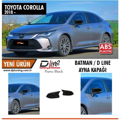 Corolla E210 Batman Mirror Cover Piano Black / 2018 sonrası