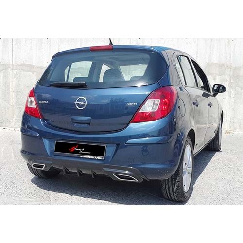 Corsa D Sport Diffuser Piano Black Vacuum Plastic / 2011-2014