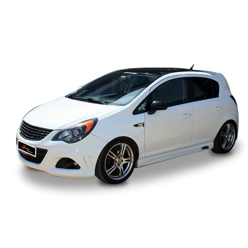 Corsa D Rieger Side Skirts Raw Surface Vacuum Plastic / 2006-2014