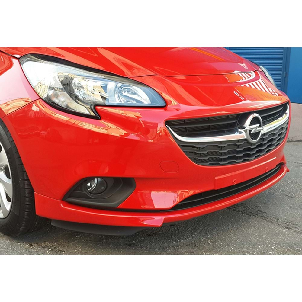 Corsa E Sport Style Front Lip Raw Vacuum Plastic / 2014-2019