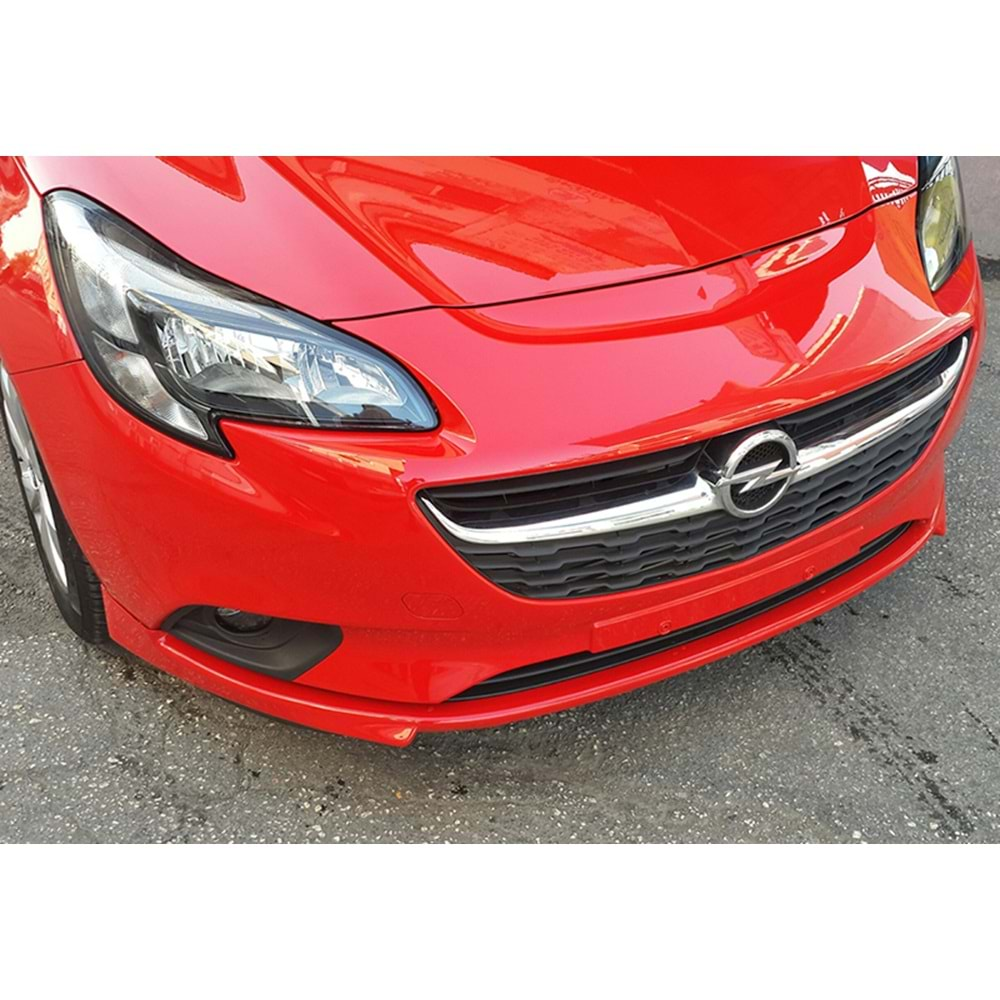 Corsa E Sport Style Front Lip Raw Vacuum Plastic / 2014-2019