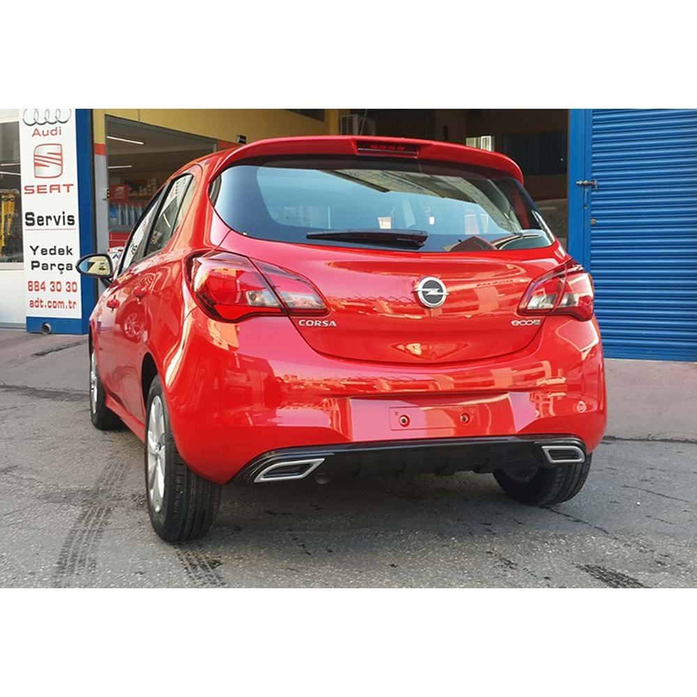 Corsa E Sport Diffuser Piano Black Vacuum Plastic / 2014-2019