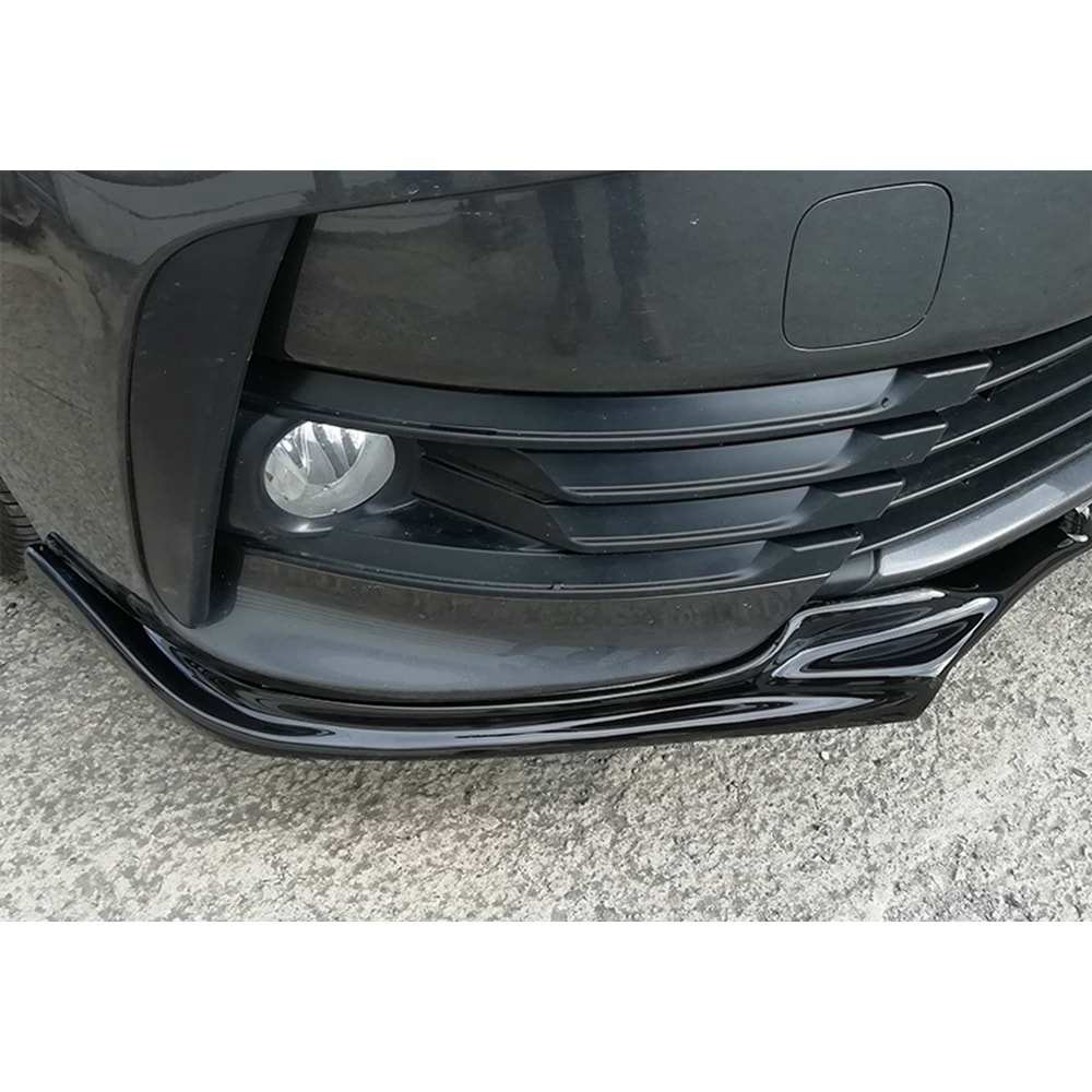 Corolla E170 Trend Style Front Lip Piano Black Vacuum Plastic / 2013-2016