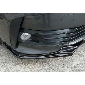 Corolla E170 Trend Style Front Lip Piano Black Vacuum Plastic / 2013-2016
