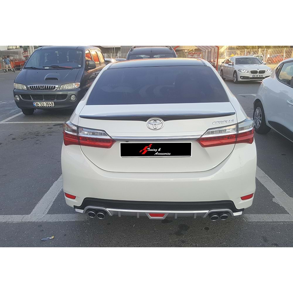 Corolla E170 Race B1 Diffuser Matte + Gray ABS / 2013-2018