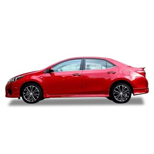 Corolla E170 Twin Side Skirts Raw Surface Vacuum Plastic / 2013-2018