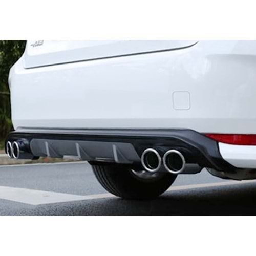 Corolla E210 Plus A1 Diffuser Matt Gray + Matt Black ABS / 2018 After (Chrome Exhaust Look)