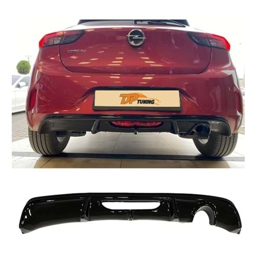 Corsa F Race Diffuser Right Single Output Piano Black Vacuum Plastic / 2019 -