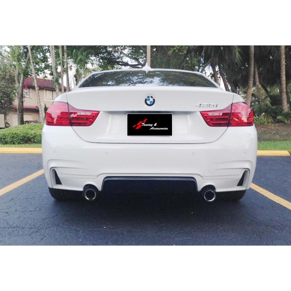 F32 F33 F36 M Performance Diffuser Matte Black ABS / 2014-2020 (R+L Single Output)