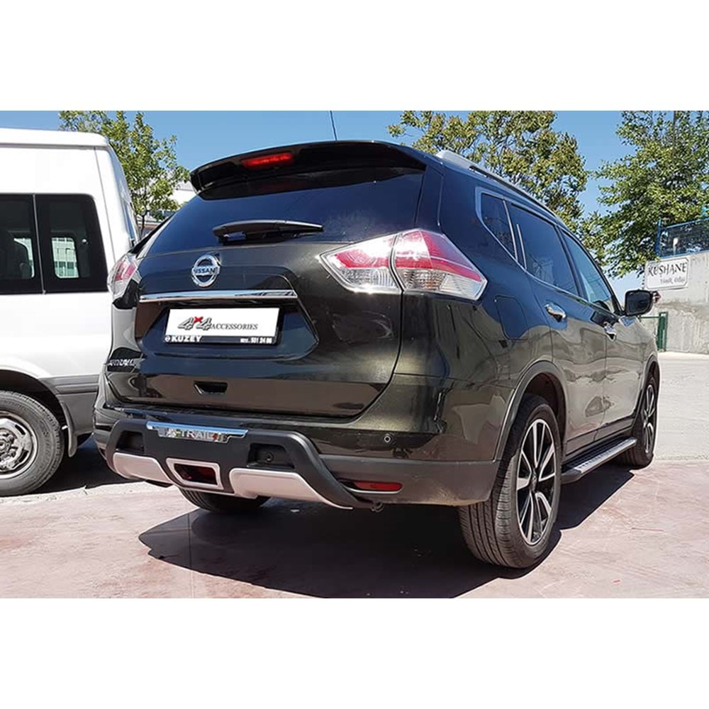 X Trail XT 602 Yazılı Arka Koruma Barı / 2013-2017