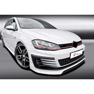 Golf 7 GTI Front Grille ABS / 2012-2017 (Piano Black, Red Line)