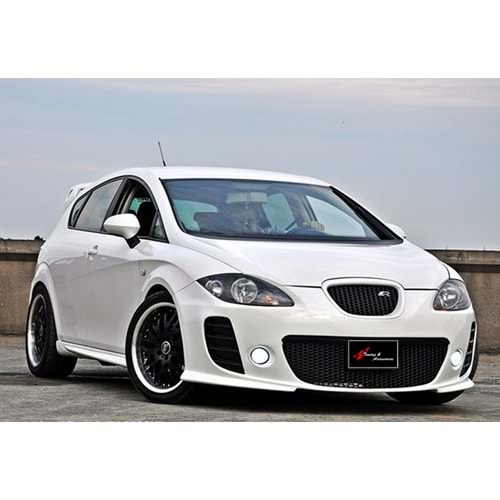 Leon Mk2 Cupra Front Bumper + Front Grille Primer Painted Fiberglass / 2005-2012