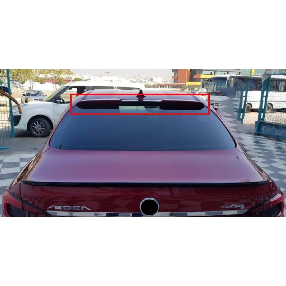Egea Sedan Over Glass Spoiler Primer Painted Fiberglass / 2015 Sonrası
