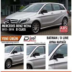 B Class W246 Batman Mirror Cover Piano Black / 2011 - up