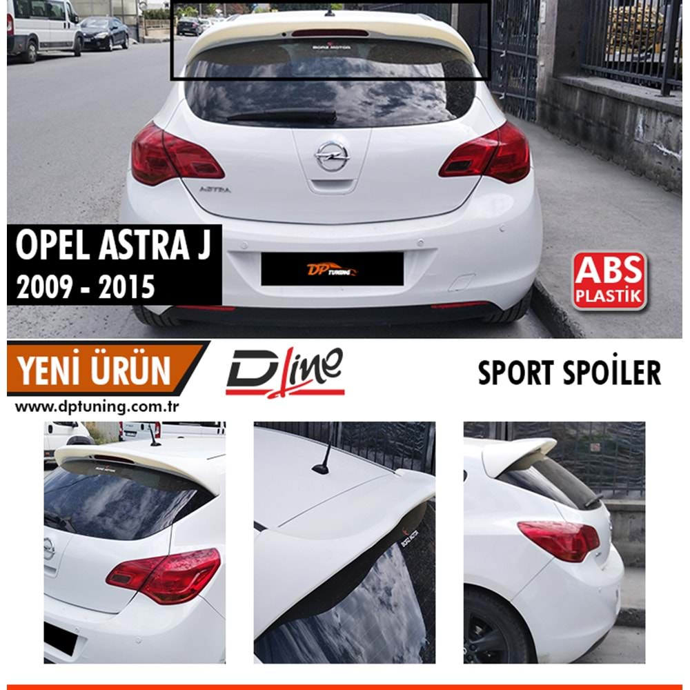 Astra J HB Sport Style Roof Spoiler Boyasız ABS / 2009-2015