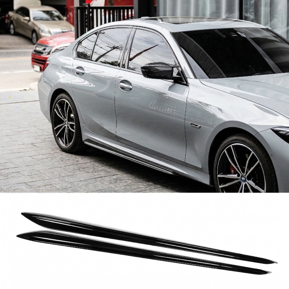 G20 M Performance Side Skirt Piano Black ABS / 2019 After