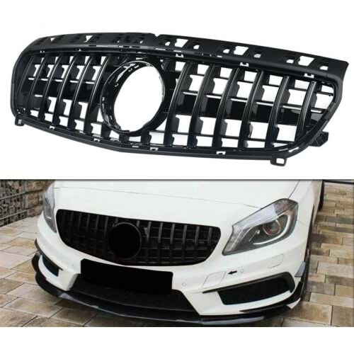 W176 FL GTR Front Grille ABS / 2015-2018 (Black Line + Black)