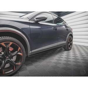 Cupra Formentor Max Side Skirt Lower Lip Piano Black Vacuum Plastic / 2021 -