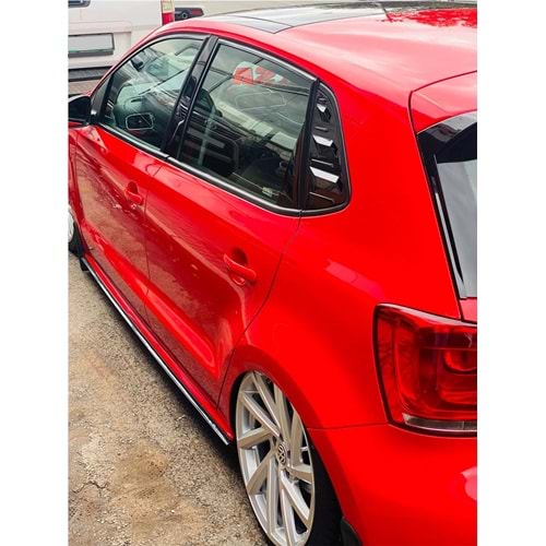 Polo Mk6 Side Window Louver Piano Black ABS / 2018 After