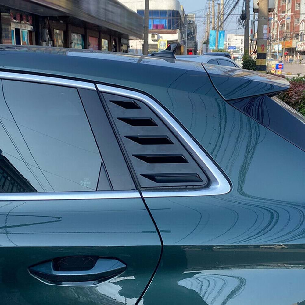 A3 8Y HB Side Window Louver Piano Black ABS / 2012 After