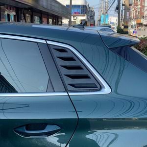 A3 8Y HB Side Window Louver Piano Black ABS / 2012 After