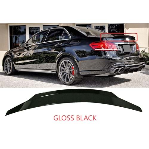 W212 Sedan PSM Spoiler Piano Black ABS / 2009-2016