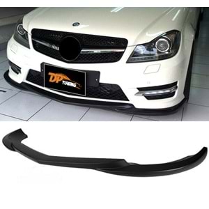 W204 AMG Front Lip Piano Black Vacuum Plastic / 2011-2014