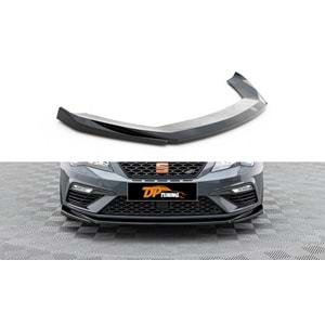 Leon MK 3.5 FL Max V5 Front Lip Piano Black Vacuum Plastic / 2017-2020