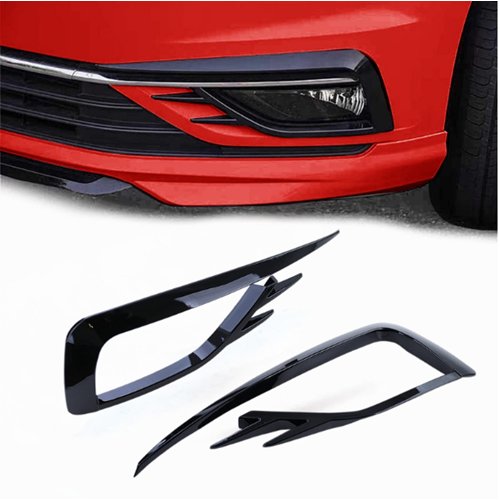 Golf 7.5 GTI Front Fog Lamp Frame Piano Black ABS / 2017-2020