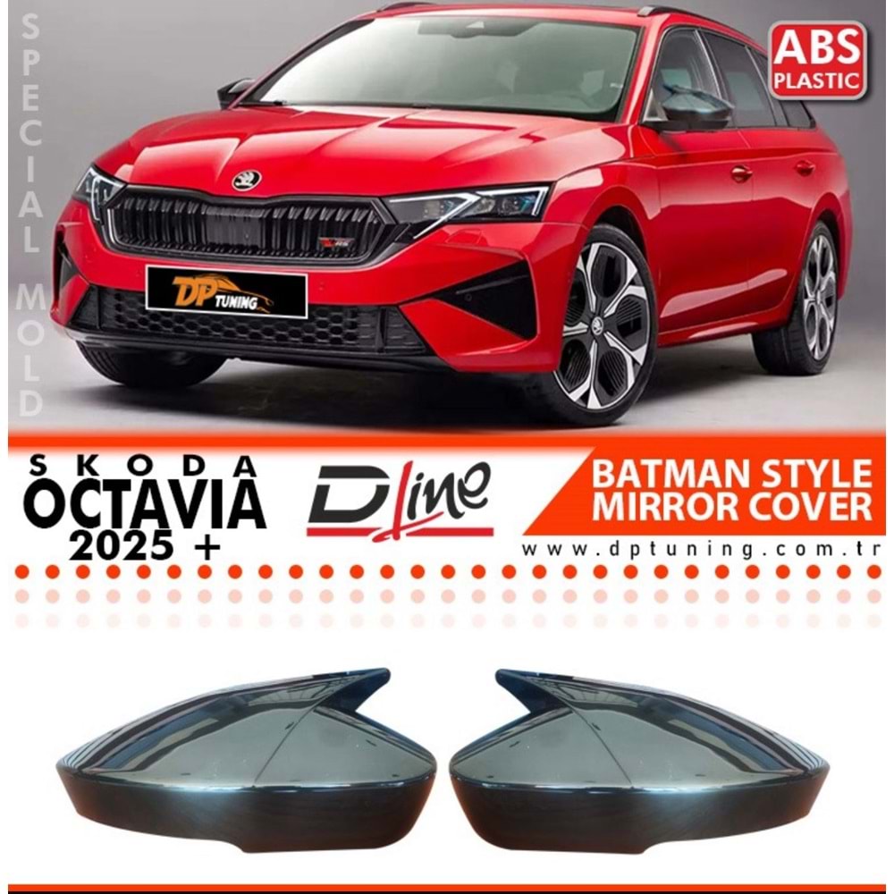 Octavia Mk4 FL Batman Mirror Cover Piano Black / 2025 After