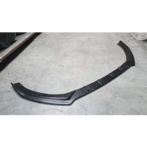 A3 8V FL Max Front Lip Piano Black Vacuum Plastic / 2017-2019